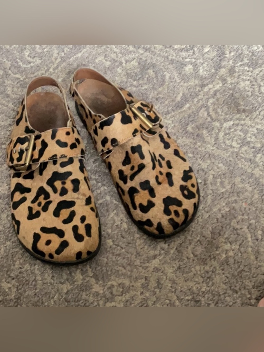 Free People Leopard Print Slingback Mules in Tan and Black - Picture 11 of 11